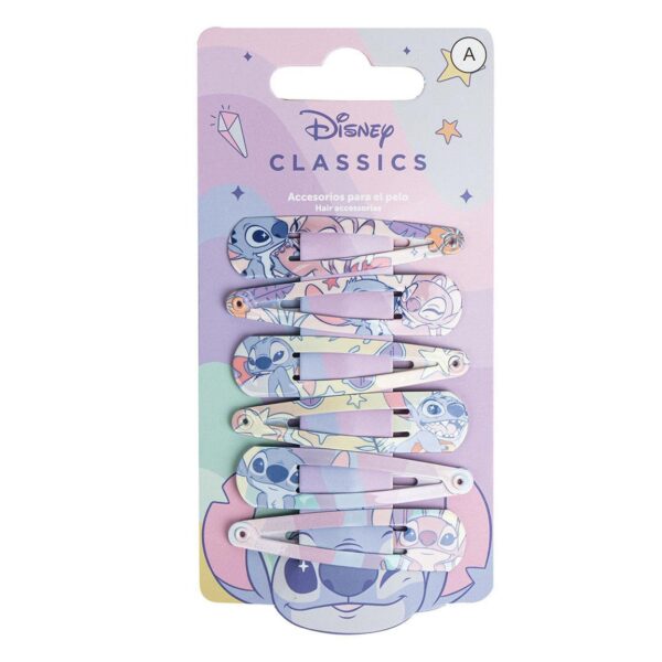 DISNEY Stitch Κλιπς Μαλλιών Σετ 6τμχ
