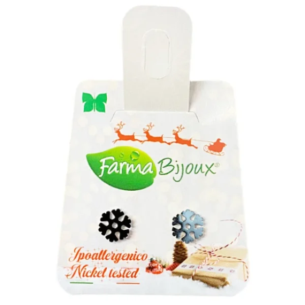 Farma Bijoux Υποαλλεργικά Σκουλαρίκια Χιονονιφάδα