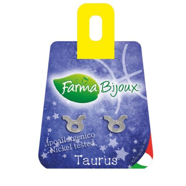 Farma Bijoux Zodiaco Tauro Υποαλλεργικά Σκουλαρίκια Χωρίς Νικέλιο – Σειρά Ζωδίων, Ταύρος
