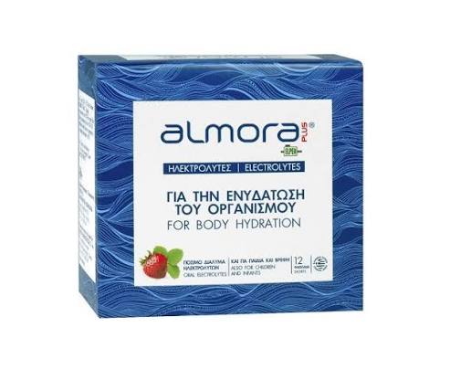 Elpen Almora Plus Electrolytes με Γεύση Φράουλα 12 φακελίσκοι