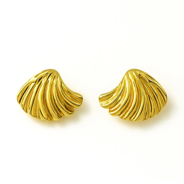 MYLOVLY σκουλαρίκια PLISSE Earrings Plisse Gold